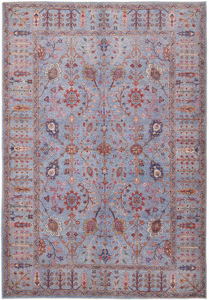 Feizy Rugs Rawlins Vintage-inspired Floral Polyester Rug - Antique Charm Meets Modern Durability For Your Home Gray,Blue,Red Polyester Rln39heflblmlth20