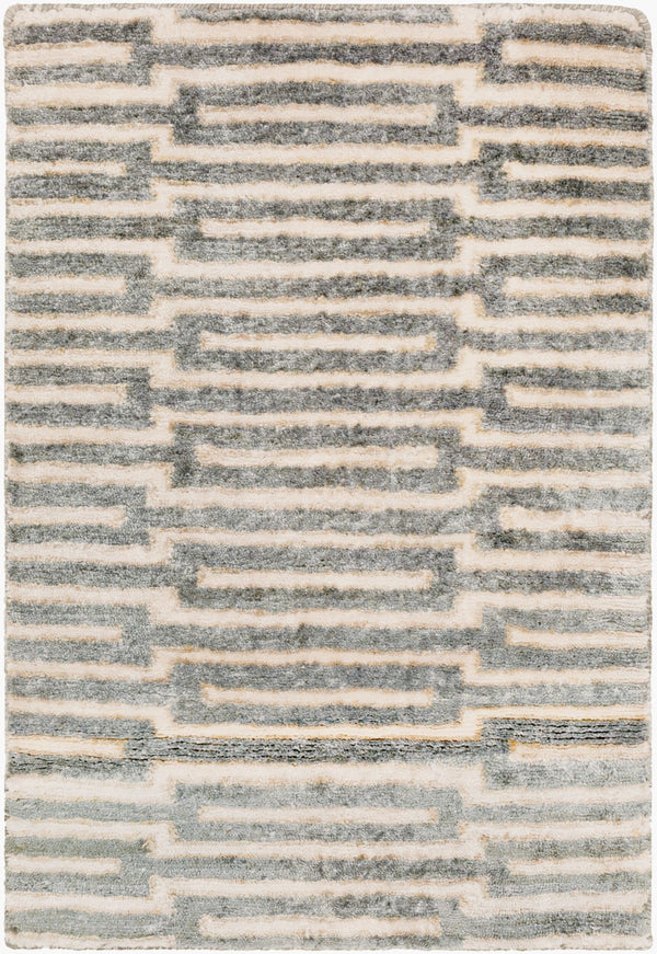 Surya Platinum Handmade 2' X 3' Viscose Rug - Glam Modern Design, Exquisite Indian Craftsmanship, Warmth Brown Viscose Plat9000-23