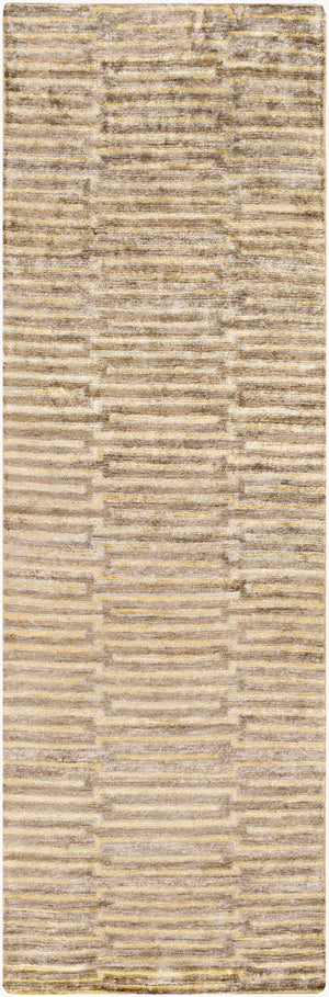 Surya Platinum Handmade 2' X 3' Viscose Rug - Glam Modern Design, Exquisite Indian Craftsmanship, Warmth Charcoal Viscose Plat9002-268