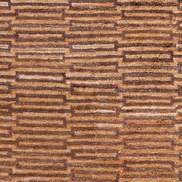 Surya Platinum Handmade 2' X 3' Viscose Rug - Glam Modern Design, Exquisite Indian Craftsmanship, Warmth Medium Brown Viscose Plat9004-58