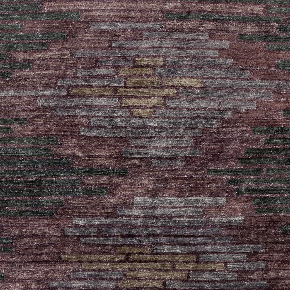Surya Platinum Handmade 2' X 3' Viscose Rug - Glam Modern Design, Exquisite Indian Craftsmanship, Warmth Plum Viscose Plat9005-23