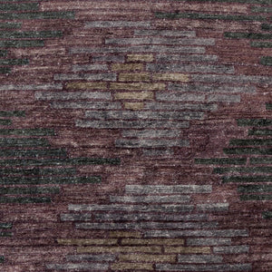 Surya Platinum Handmade 2' X 3' Viscose Rug - Glam Modern Design, Exquisite Indian Craftsmanship, Warmth Plum Viscose Plat9005-268