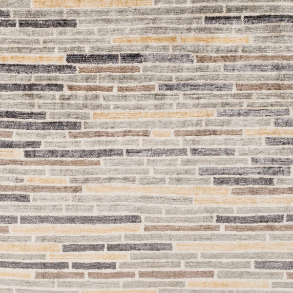 Surya Platinum Handmade 2' X 3' Viscose Rug - Glam Modern Design, Exquisite Indian Craftsmanship, Warmth Taupe Viscose Plat9009-58