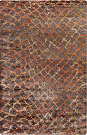 Surya Platinum Handmade 2' X 3' Viscose Rug - Glam Modern Design, Exquisite Indian Craftsmanship, Warmth Black Viscose Plat9019-268