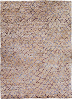 Surya Platinum Handmade 2' X 3' Viscose Rug - Glam Modern Design, Exquisite Indian Craftsmanship, Warmth Dusty Sage Viscose Plat9020-811