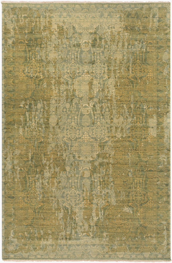 Surya Palace Plc-1000 Handmade 2' X 3' Rug – Unique Design, Luxurious Feel, Durable Craftsmanship For Your Home Mustard Wool Plc1000-69