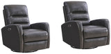 Parker Living Ringo - Florence Grey Power Swivel Glider Recliner - Set of 2 Florence Grey MRIN#812GSPH-2-FGR Parker House