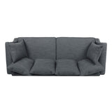 Christopher Knight Home® - Noble House - Manbow Contemporary Fabric Pillowback 3 Seater Sofa With Nailhead Trim