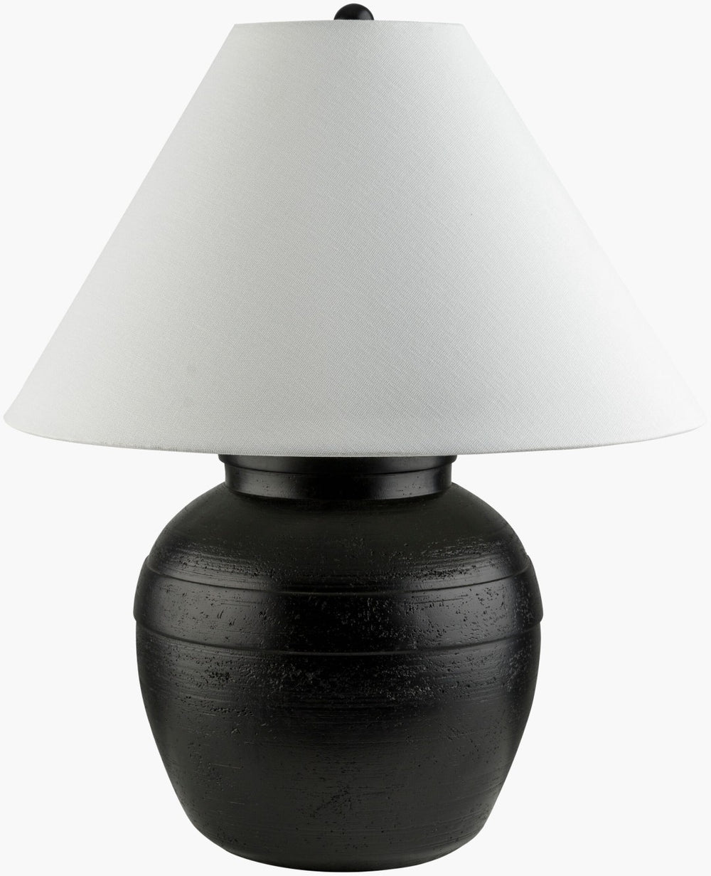 Livabliss Pernille Resin Table Lamp with Linen Shade for Warm Ambient Bedroom Lighting PLL-001