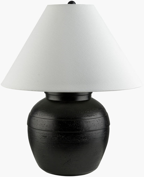 Livabliss Pernille Resin Table Lamp with Linen Shade for Warm Ambient Bedroom Lighting PLL-001