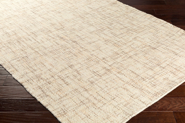 Surya Plymouth Plm-4000 2' X 3' Handmade Wool Rug - Modern Decor With Durable, No Pile Design, India Made Cream Wool Plm4001-3353