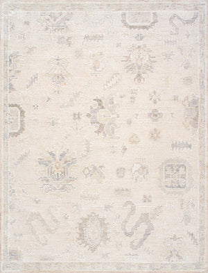 Pasargad Home Oushak Collection Hand-knotted Wool Area Rug - Timeless Elegance For Any Space   Plo-144 9x12