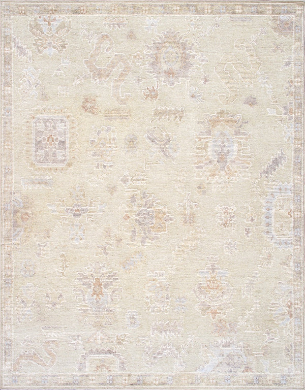 Pasargad Home Oushak Collection Hand-knotted Wool Area Rug - Timeless Elegance For Any Space   Plo-20 9x12