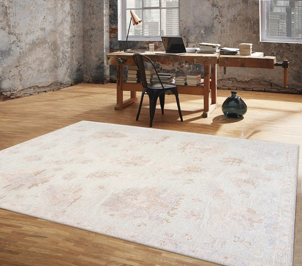 Pasargad Home Oushak Collection Hand-knotted Wool Area Rug - Timeless Elegance For Any Space   Plo-58 9x12