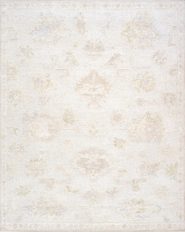 Pasargad Home Oushak Collection Hand-knotted Wool Area Rug - Timeless Elegance For Any Space   Plo-59 9x12