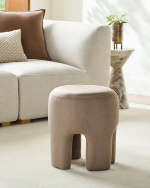 Surya Ploom Cube Foam Ottoman Lightweight Footrest or Extra Seat for Living Room Bedroom PLOM001-181616