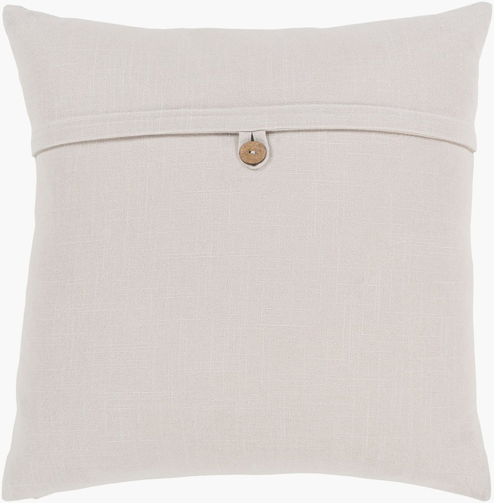 Livabliss Penelope Handcrafted Cotton Throw Pillow Farmhouse Cottage Square Artisan Accent PLP005-2020D