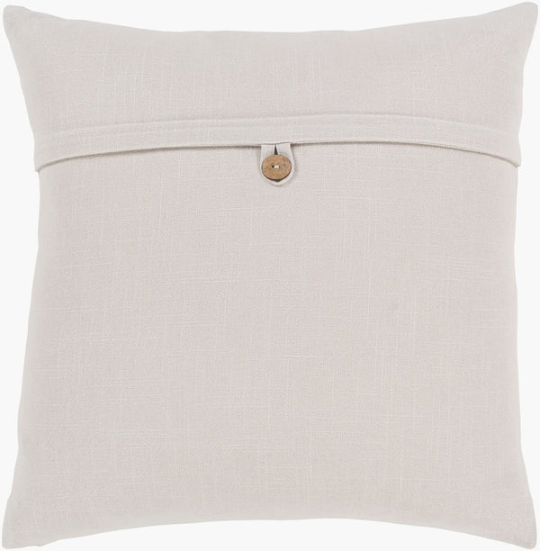 Livabliss Penelope Handcrafted Cotton Throw Pillow Farmhouse Cottage Square Artisan Accent PLP005-2020D