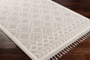 Livabliss Palermo Machine Woven Area Rug Bohemian Global Pattern for Living Dining Bedroom Cream, Medium G 9'2" x 12' PLR2300-9212