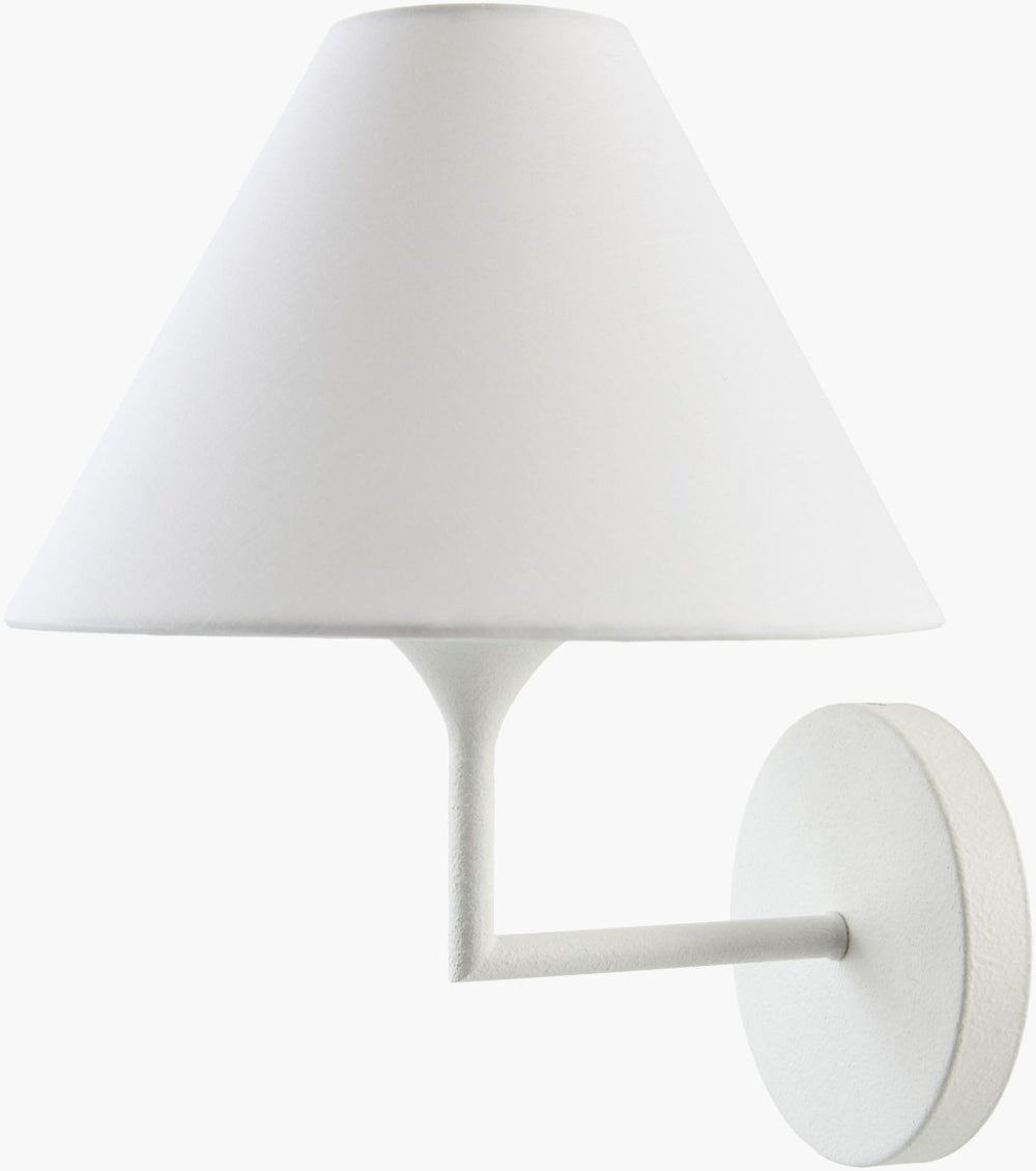 Livabliss Palore Cottage Style Metal and Linen Wall Sconce for Bedroom or Living Room Ambiance PLRE-001