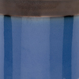 Surya Palominas Stylish 18"H Ceramic Garden Stool - Modern Outdoor Accent For Patio & Deck Decor Blue Ceramic,Ceramic Pls004-121218