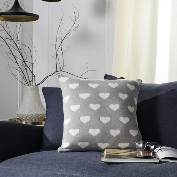 Safavieh Truelove Knit Pillow Light Grey/Natural PLS203A-2020