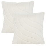 Safavieh Verli Pillow XII23 Ivory Micro Fiber PLS4503A-2222-SET