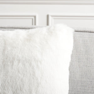 Safavieh Flayn Pillow XII23 Ivory Faux Fur PLS4505A-2020-SET