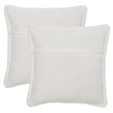 Safavieh Flayn Pillow XII23 Ivory Faux Fur PLS4505A-2020-SET