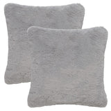 Safavieh Flayn Pillow XII23 Grey Faux Fur PLS4505B-2222-SET