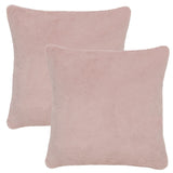 Safavieh Flayn Pillow XII23 Pink Faux Fur PLS4505C-2222-SET