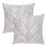 Safavieh Zecora Pillow XII23 Ivory / Black Crystal Velvet Fabric / Polypropylene Cotton PLS4507A-2222-SET
