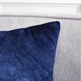 Safavieh Davina Pillow - Set of 2 XII23 Navy  Front & Back: 60% Viscose + 40% Cotton PLS500C-2222-SET2