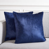 Safavieh Davina Pillow - Set of 2 XII23 Navy  Front & Back: 60% Viscose + 40% Cotton PLS500C-2222-SET2