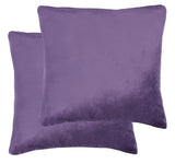 Safavieh Davina Pillow - Set of 2 XII23 Purple  Front & Back: 60% Viscose + 40% Cotton PLS500E-2222-SET2