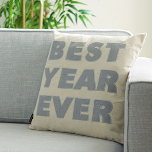 Safavieh Best Year Ever Pillow Beige/Silver PLS7042A-1818