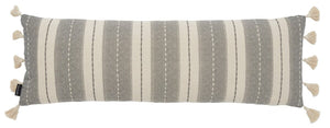 Safavieh Samerin Pillow XII23 Grey/White 100% Polyester PLS7165A-1236