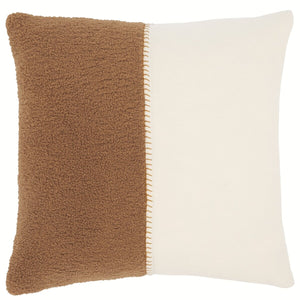 Safavieh Parker, 20 X 20, Camel/Ivory, Polyester/Wool Pillow Camel / Ivory PLS7221B-2020