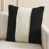 Safavieh Camdyn, 20 X 20, Black/Ivory, Polyester/Wool Pillow Black / Ivory PLS7222A-2020