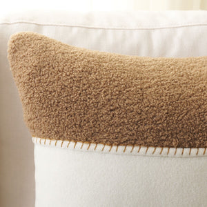 Safavieh Camdyn, 20 X 20, Camel/Ivory, Polyester/Wool Pillow Camel / Ivory PLS7222B-2020