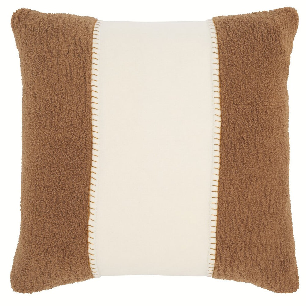 Safavieh Camdyn, 20 X 20, Camel/Ivory, Polyester/Wool Pillow Camel / Ivory PLS7222B-2020