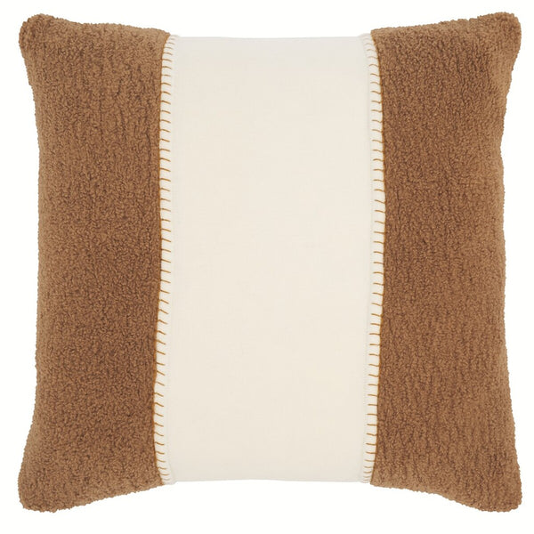 Safavieh Camdyn, 20 X 20, Camel/Ivory, Polyester/Wool Pillow Camel / Ivory PLS7222B-2020