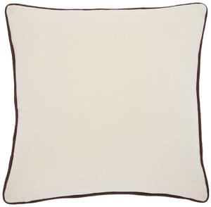 Safavieh Alaia, 18 X 18, Ivory/Brown, Wool Pillow Ivory / Brown PLS7223A-1818