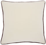 Safavieh Alaia, 18 X 18, Ivory/Brown, Wool Pillow Ivory / Brown PLS7223A-1818