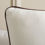 Safavieh Alaia, 18 X 18, Ivory/Brown, Wool Pillow Ivory / Brown PLS7223A-1818