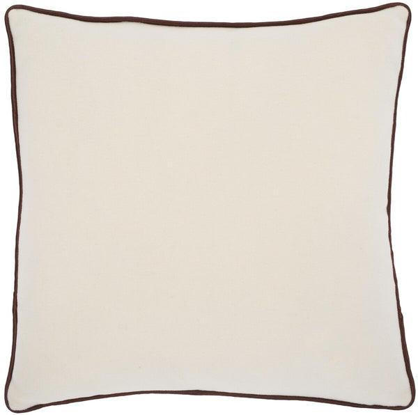 Safavieh Alaia, 18 X 18, Ivory/Brown, Wool Pillow Ivory / Brown PLS7223A-1818