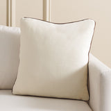 Safavieh Alaia, 18 X 18, Ivory/Brown, Wool Pillow Ivory / Brown PLS7223A-1818