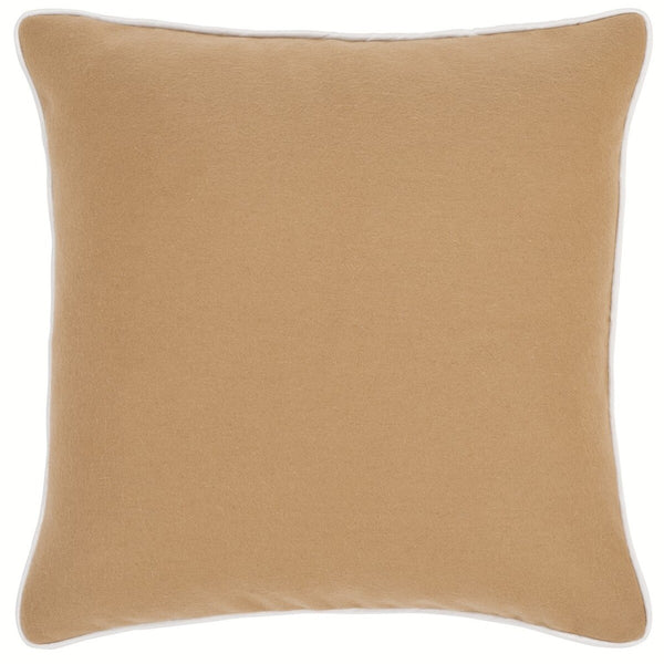 Safavieh Alaia, 18 X 18, Camel/Ivory, Wool Pillow Camel / Ivory PLS7223B-1818