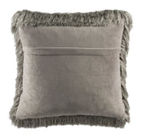 Safavieh Cali Shag Pillow XII23 Silver Polyester PLS735C-1220