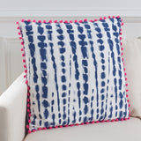 Safavieh Atalia Pillow XII23 Pink/Cream/Navy 45% Cotton; 55% Polyester PLS792A-2020